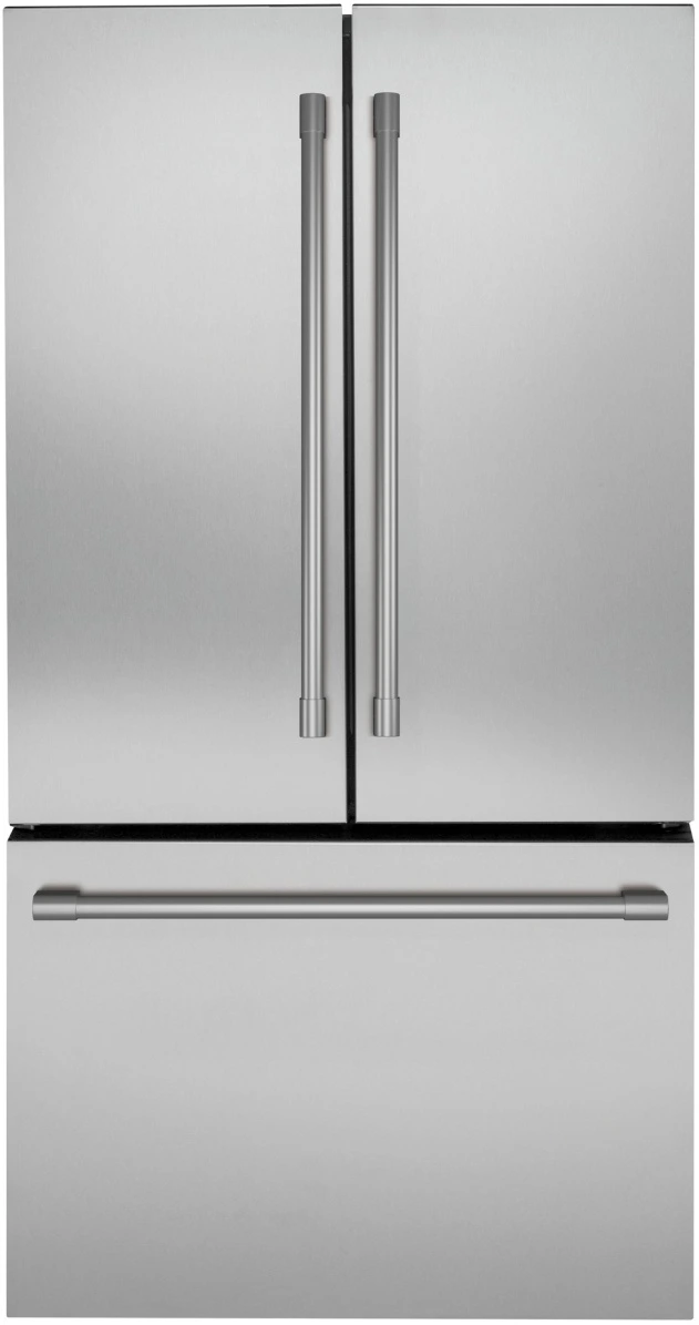 Front view of the Monogram ZWE23NSTSS refrigerator